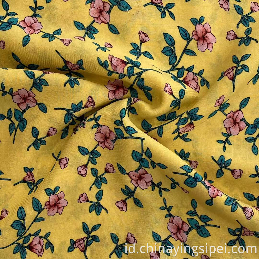 ISP Tekstil Harga Murah Gaya Polos Woven100 Rayon Challis Fabric for garmen